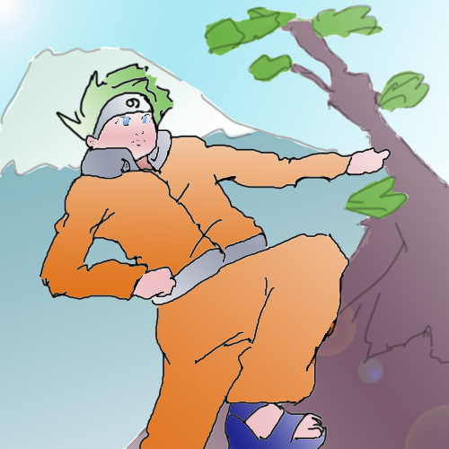 imitation Naruto Uzumaki.
